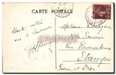 Walia Romanche - Villard d'Arène i Combeynot — wyd. Barnot, nr 547 — Rewers