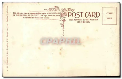 Paisagem com riacho e ovelhas — perto de Trefriw, N. Wales — C. W. Faulkner & Co., Londres — Verso