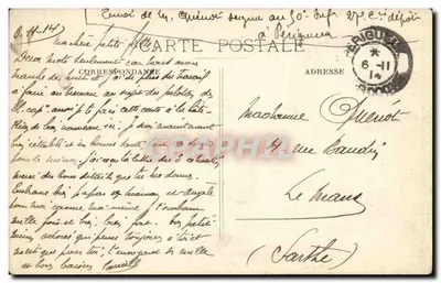 Périgueux — Torre Mataguerre e o Cours Fénelon — editor desconhecido, n° 58 — Verso