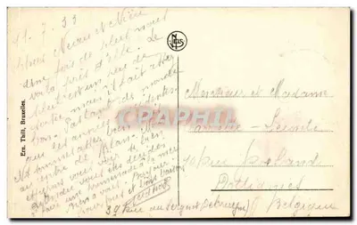 Blankenberge - Digue e Hotel Pauwels D'Hondt — editor Nels, número de série não visível — Verso