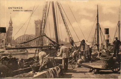 Ostende — Chegada dos pescadores