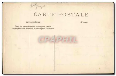 Anvers — Place de Meir, stacja tramwajowa — Wzornictwo stereoskopowe Julien Damoy, seria N° 3 — Rewers