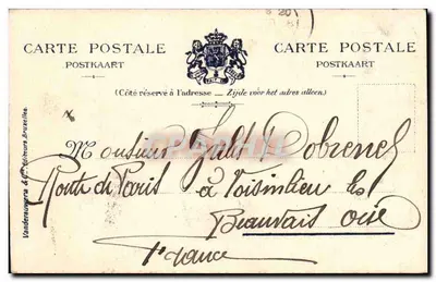 Zamek Królewski w Laeken — Duży Saloon Gobelins — Reprodukcja zabroniona — V & C* — Rewers