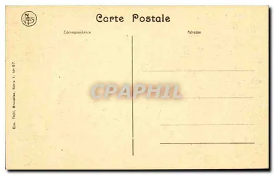 Monumentalna arcada Cinquantenaire — Bruksela — wydawca Nels, seria 1, nr 87 — Rewers