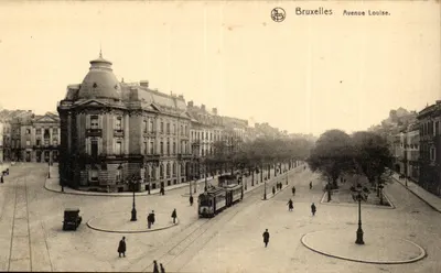 Bruxelas — Avenida Louise — editor N. Jaus
