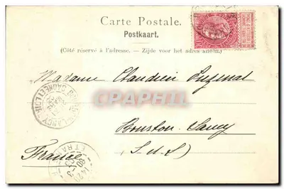 Porte de Hal — Bruxelles — Stengel & Co. Dresde 4077 — Rewers