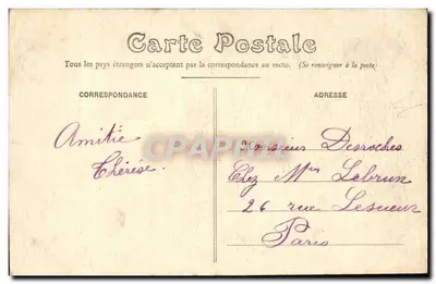 Saumur (M.-et-L.) — Caixa de Poupança — Fr. Voklaker, fot. Saumur depositado — Verso
