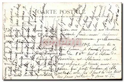Lyon a Marie — Deus protege a França — P. Martel - Lyon — Verso