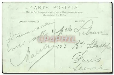 Le Tréport — O Ponte Giratória — LL. n°20 — Verso