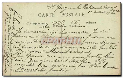 St-Gengoux-le-National — Le Bourg Hameau — Wyd. Truchot Cluny — Rewers