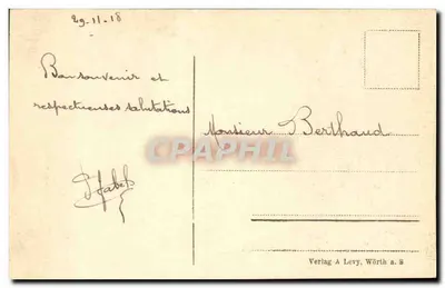 Wörth a. S. — L'albero di Mac-Mahon — Verlag A. Levy — Verso