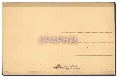 Mainz nad Rynem — Widok z Kastel — Cramer Konstant, Dess. Nr. 193779 — Rewers