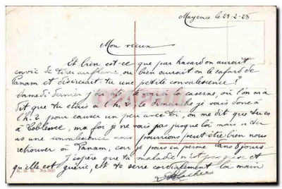Mayence — Ponte Principal — editor R.S.M. N° 660 — Verso