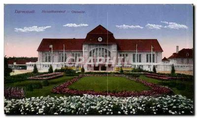 Darmstadt. Estação Central — Lado Leste.