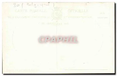 ब्रुसेल्स की प्रदर्शनी, 1910 — बेल्जियम के राजा और रानी की यात्रा — आधिकारिक संस्करण — पीछे