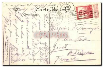 Anvers — L'Embarcadère e il Steen — SF An. Rège de Phototypie Bruxelles — Verso