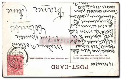 Boczna ulica, Cloverhill — widok zrujnowanego budynku — E.S. London, nr 1312 — Rewers