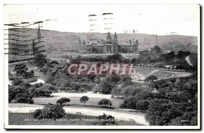 Galerias de Arte da Park Terrace, Glasgow — vista panorâmica — Valentine's Postcard, n° 99178