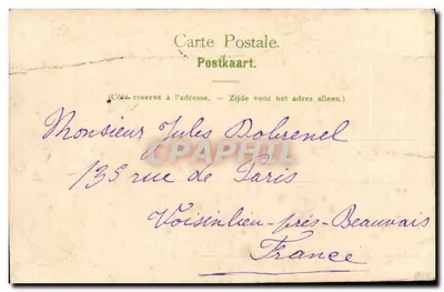 Bruksel - Plac Marie Louise — Wilhelms Hoffmann A.-G., Dresda, n°3026 — Rewers