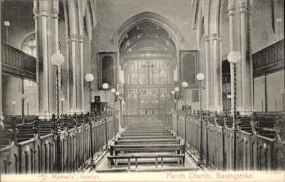 Interior da Igreja de São Miguel — Basingstoke — editor E 15220