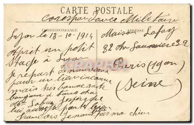 LYON — O Ponte Lafayette e as Garças — T.T. — Verso