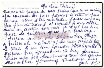 Paris - Notre-Dame e a Sena — Editor EDUG, n° IP3 — Verso