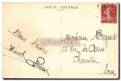 Chailllac (Indre) — Zamek Bernarderie, widok z Fossów — Wydawnictwo THEURIET n°104 — Rewers