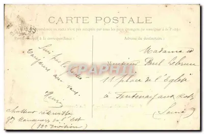 Camp Chalons — Widok obozowiska — Librairie et Photographie Galién, Mourmelon-le-Grand — Rewers