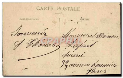 Angoulême - Faubourg l'Hommeen — widok z powietrza — Wydawnictwo Barraud, Angoulême — Rewers