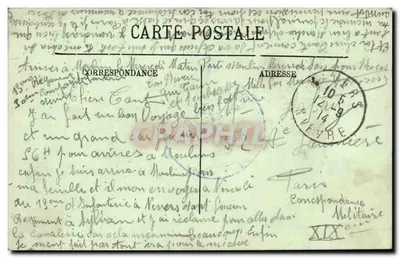 Nevers — Panoramiczny widok na Pałac Ducalny — L.L. — Rewers
