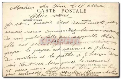 Mehun-sur-Yèvre (Cher) — O Pequeno Bosque — Editor E. Maquaire, n°57 — Verso