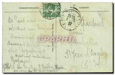 Arc de Triomphe — Paryż — wydawca VAREILLE, nr 137 — Rewers