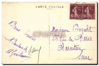 Chailllac (Indre) — Castelo da Bernarderie lado Leste — Edição Théuriet — Verso