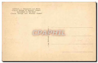Verdun — Pomnik Pamiętnikowy (Claude Grange i Mathieu Forest) — Les Éditions Lorraines — Rewers