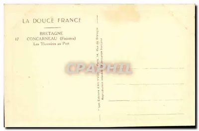 Les Thonnières al Porto — Concarnéau (Finistère) — Edizioni d'Arte VVON — Verso