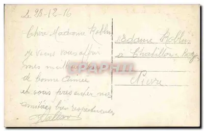 Żołnierz i kobieta — Wesołych Świąt — J.K. 9128/5 — Rewers
