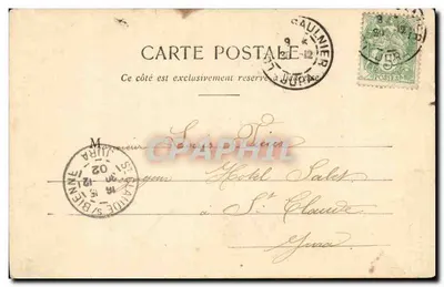 Bonne Année — 1903 — Fototypia A. Bargérot et Cie — Nancy — Rewers