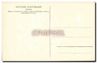 Leipzig — Pomnik Goethego — wydawca Curt Lo Parten, nr 3 — Rewers
