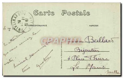 Vitré (Ille-et-Vilaine) — Zamek Duków z Tremoille — A. Lamiré, Wydawca, Rennes — Rewers