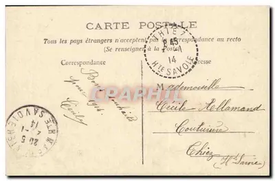 Eu penso em Você — carta postal da série 1697 — editada por Trisette — Verso