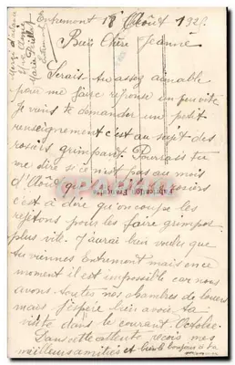 Bukiet róż i innych kwiatów — DIX PARIS 1823 — Rewers