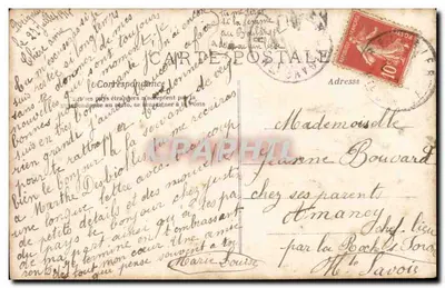 Junge Mädchen in einem rosa Kleid — Amical Souvenir — A.N. PARIS Nr. 543 — Rückseite