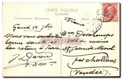Gand — Katedra św. Bawona (przednia strona) — Héliotypie De Graeve Gand, nr 105 — Rewers