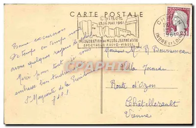 ST-LOUP-sur-THOUET (Deux-Sèvres) — Wnętrze kościoła — Kaplica Najświętszej Panny Maryi — wydawca nieznany — Rewers