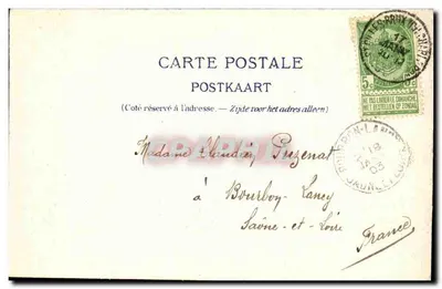 Bruxelas — Porta de Hal — Édit. C.V.C. — Verso