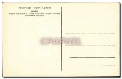 Leipzig — Wejście do Reichsgericht — Wydawca: Deutsche Heimatbilder, Leipzig — Rewers