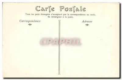 Caen — Widok na dzwonnice Świętego Piotra, widok z zamku — ND P — Rewers