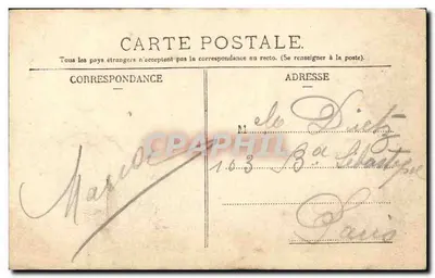 Le Tréport — La vecchia Croce di grès e la Rue de Paris — editore non visibile — Verso