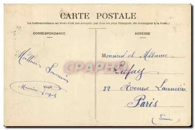 Auxerre - Katedra (Boczne wejście) — wydawca nieznany, n° 62 — Rewers