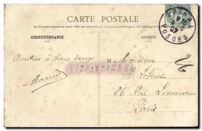 Most Vologne — Gérardmer — Fototyp Paul Testart, Epinal — Rewers